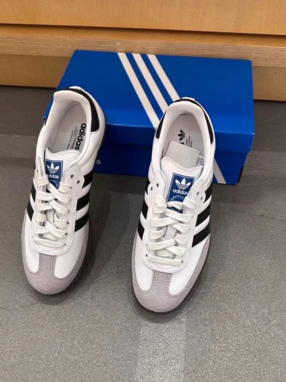 💕Adidas Originals Samba OG B75806 White Black Gray Women's Sneakers Shoes💕